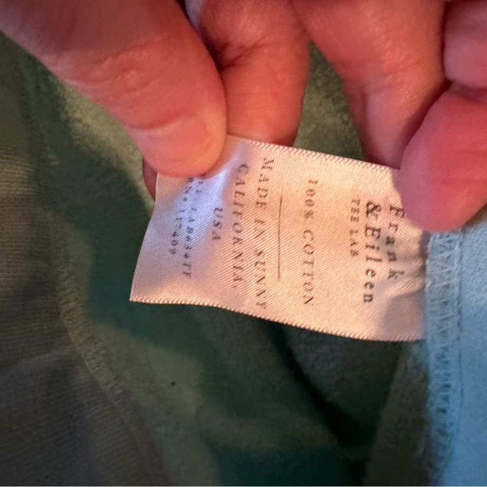 Frank and Eileen Sweat set. Sea foam color. Size Large. - Picture 4 of 10
